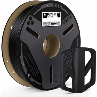 Elegoo PETG-CF Carbon fiber 1,75 mm 1 kg, Černá – Zboží Živě
