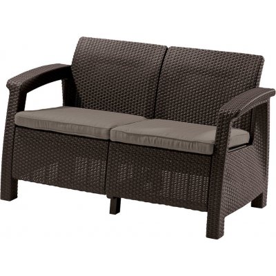 Allibert CORFU LOVE SEAT - hnědá – Zbozi.Blesk.cz