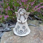 Keramický anděl na čajovou svíčku - šamotový Velikost: 13 cm – Hledejceny.cz