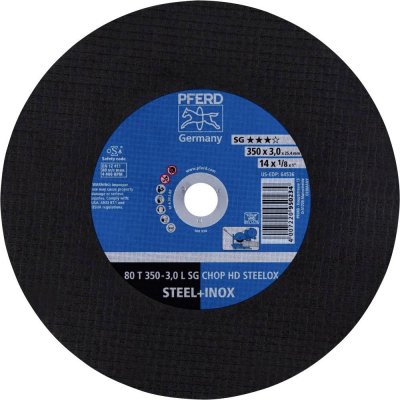 PFERD TOOLS 80 T 350-3,0 L SG CHOP HD STEELOX/25,4 66323582 řezný kotouč rovný 350 mm 10 ks nerezová ocel, kalená ocel , – Zboží Dáma