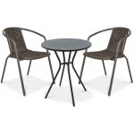 Focus Garden Balkonový set Simple 2+1 hnědá – Zboží Dáma