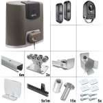 Somfy Elixo 500 3S io K1 7.0Z - sestava pojezdu, pohonu a příslušenství, pro posuvnou bránu do průjezdu 4,2 m a 425 kg, pozinkovaný profil – Hledejceny.cz