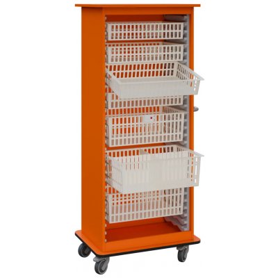 DEXTER 26 ABS vozík boxový, otevřený, 1780x750x520 mm, mandarinka – Hledejceny.cz