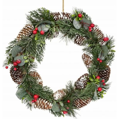 DOMMIO Věnec šiškový s eukalyptem 33 cm – Hledejceny.cz