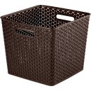 CURVER Úložný box RATTAN ,,Y" STYLE Square hnědá