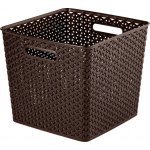 CURVER Úložný box RATTAN ,,Y" STYLE Square hnědá – Zbozi.Blesk.cz