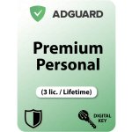 AdGuard Premium Personal 3 lic. Lifetime (AGPP3-L) – Hledejceny.cz