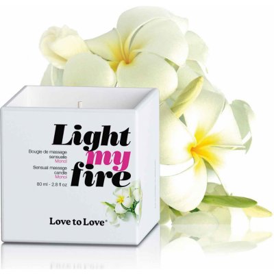 Love To Love Light My Fire Sensual Massage Candle Monoi 80 ml – Zboží Mobilmania