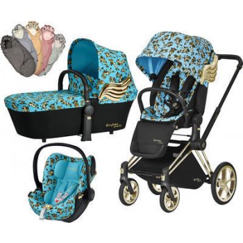 Cybex by Jeremy Scott Set Priam Trekking Seat Lux Cherubs 2018 + autosedačka blue