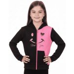 Dívčí mikina na zip s kapucí tmavě růžová – Sleviste.cz