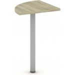 Mirelli, Spojovací stolek 800 x 800 x 750 mm, bílá/dub sonoma – Sleviste.cz