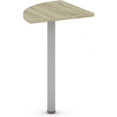 Mirelli, Spojovací stolek 800 x 800 x 750 mm, bílá/dub sonoma – Sleviste.cz