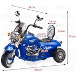 Toyz elektrická motorka Rebel modrá – Zboží Mobilmania