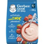 GERBER Cereal mléčná kaše jahodová Dobrou noc 230g – Hledejceny.cz