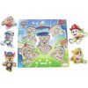 Dřevěná hračka Trefl vkládačka s úchyty Paw Patrol 22 x 22 cm 5 dílků