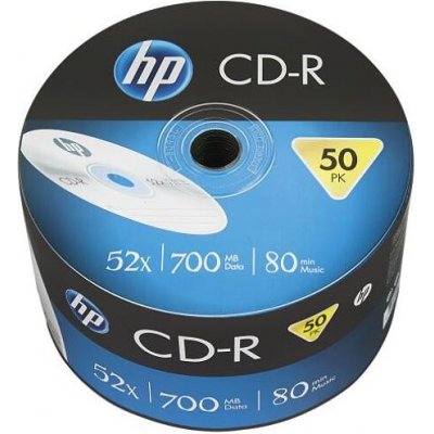 HP CD-R 700MB 52x, spindle, 50ks (69300) – Zboží Živě