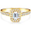 Prsteny Savicki zásnubní prsten žluté zlato diamant RB16192EG Z