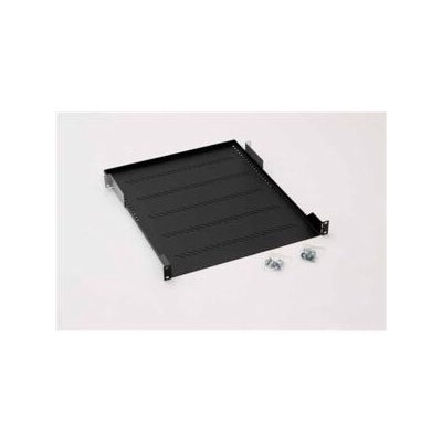 TRITON Police s perforací 19", 1U/750mm, nosnost 40kg, šedá – Hledejceny.cz