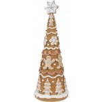 Clayre & Eef Clayre & Eef Dekorace vánoční perníkový stromek Gingerbread Tree - Ø 14*37 cm – Hledejceny.cz