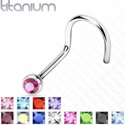 Šperky4U piercing do nosu titan TIT1025-LB