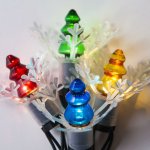 Mini vánoční řetěz ASTRA LED 5,7m 20ks retro stromečků USB baterie – Hledejceny.cz