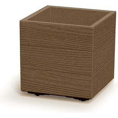 Prosperplast Květináč MADERA SQUARE eco wood 28,8 cm naturo – Zboží Mobilmania