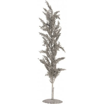 Vánoční dekorace stříbrný stromek - 12*12*60 cm - Clayre & Eef – Zboží Mobilmania