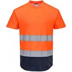 Portwest Reflexní tričko s krátkým rukávem Hi-Vis oranžové/modré 90823