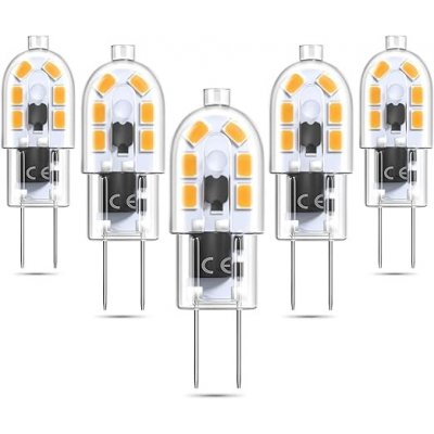 Bonlux 5 ks 3 W 12 V G6.35 LED žárovka teplá bílá – Zboží Mobilmania