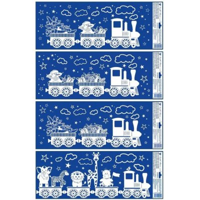 Anděl Okenní fólie se sněhovým efektem - vláček - 60 x 22,5 cm - 277 – Hledejceny.cz