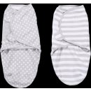 Summer Infant SwaddleMe zavinovačka 2ks šedé puntíky šedé proužky