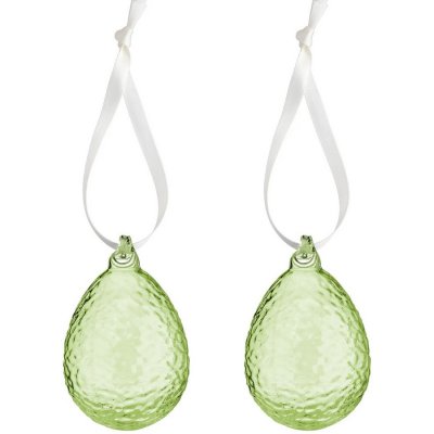 Skleněná velikonoční vajíčka Gry Lime set 2 ks COOEE Design – Hledejceny.cz