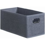 5five Simple Smart Skladovací kontejner tmavě šedá obdélníkový s rukojetí 15 x 31 x 15 cm – Zboží Dáma