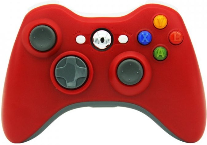 PSko bezdrátový ovladač pro Xbox 360 červený 13312