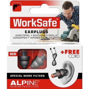 Alpine WorkSafe Chrániče sluchu SNR 23 dB 1 pár