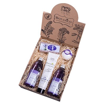 Botanico levandule koupelová pěna 200 ml + sprchový gel 200 ml + mýdlo glycerínové 90 g + krém denní 75 ml + koule 50 g dárková sada – Hledejceny.cz