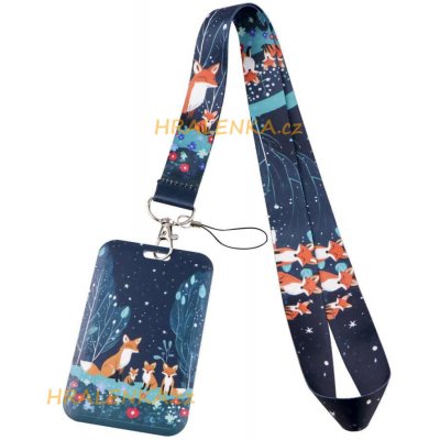 Šňůrka na krk 24413 s cedulkou na ID karty Liška – Hledejceny.cz