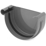 Bryza Čelo žlabu levé Ø 100 mm plast RAL 7021 antracit – HobbyKompas.cz