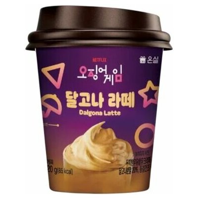 Onsil Squid Game Dalgona instantní káva Latté s kelímkem 20 g – Zboží Dáma