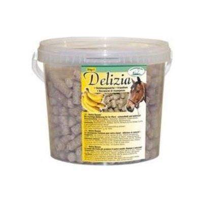 Pochoutka pro koně DELIZIA banán 3kg kbelík – Sleviste.cz
