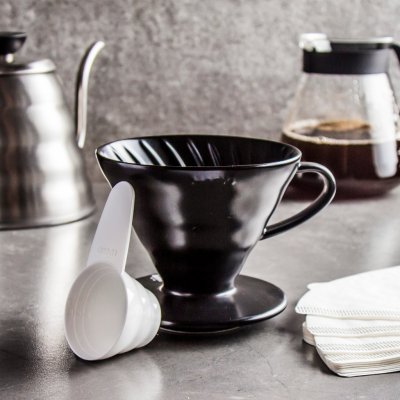 Hario Dripper V60-02 Ceramic Black – Zboží Dáma