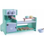 Ecotoys Dřevěný obchůdek cukrárna modrý – Zboží Dáma