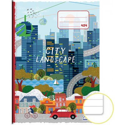 NOTES Sešit A4 20 listový linkovaný 424 City Landscape – Zboží Mobilmania