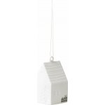 räder Závěsná dekorace domeček Christmas House – set 2 ks, bílá barva, porcelán – Hledejceny.cz