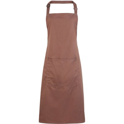 Premier Zástěra Colours PR 154 s laclem a kapsou na břiše COT39015456999-mocha Mocha – Hledejceny.cz