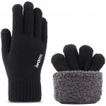 Iwarm rukavice ST0018 Premium Wool s protiskluzovými detaily, černé – Hledejceny.cz