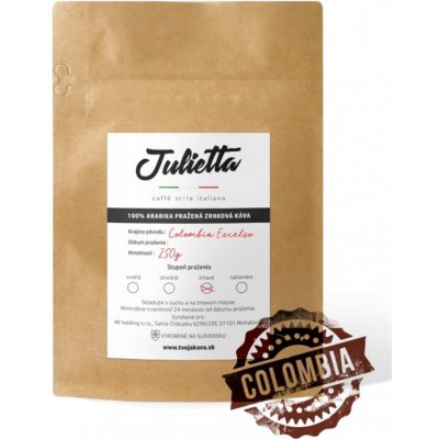 Julietta Colombia Excelso zrnková 250 g – Hledejceny.cz