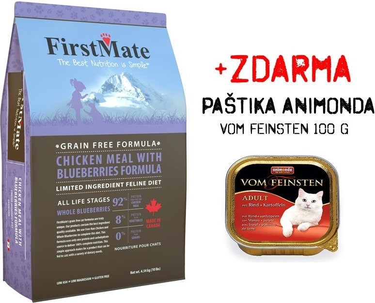 First mate chicken with blueberries cat food cheap