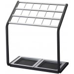 YAMAZAKI Stojan na deštníky X-Change 6295, obdélníkový, kov/plas, černý/stříbrný – Zboží Dáma