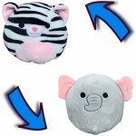 Squishmallows Jazwares Flip A Mallows 5 2 v 1 bílý tygr Tasha a slonice Mila měkká oboustranná zvířátko 12 cm – Zbozi.Blesk.cz